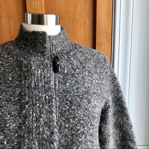 NWT Ruby Rd. Gray Fringed Cardigan Sweater.   *G1 - Picture 2 of 7